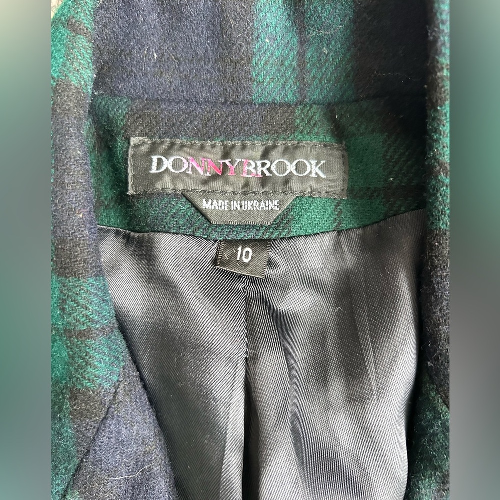 Donny Brook Women’s Vintage Wool Tartan Plaid Blazer size 10 - Picture 6 of 10